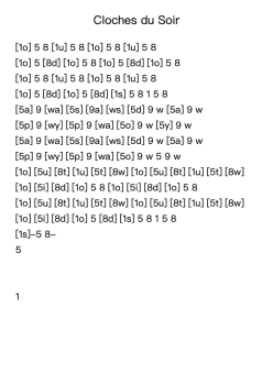 6 Dances, No. 6: "Cloches du Soir"