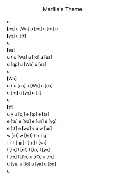 Marilla's Theme