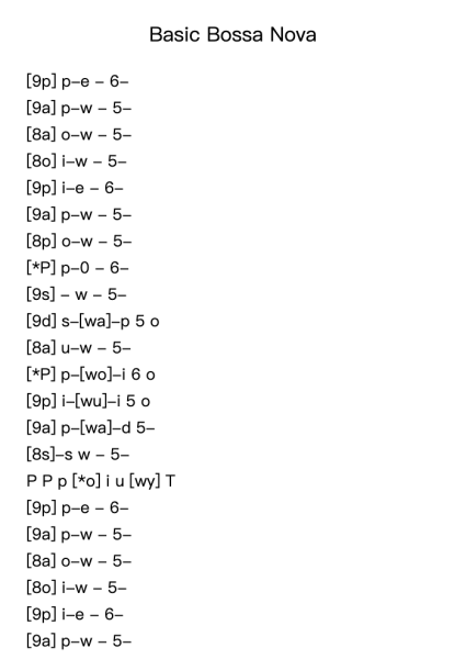 Basic Bossa Nova