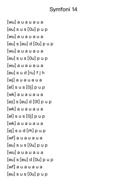 Symfoni 14
