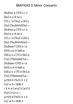 BMV1043 D Minor Concerto