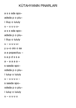 KÜTAHYANIN PINARLARI