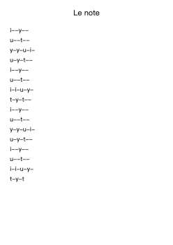 Le note