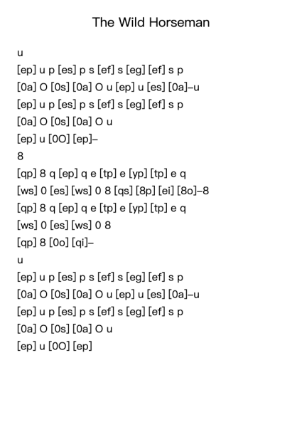 The Wild Horseman, Op. 68, No. 8