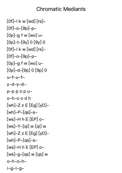 Chromatic Mediants
