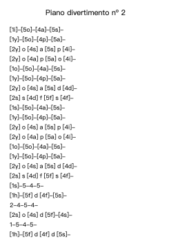 Piano Divertimento No. 2