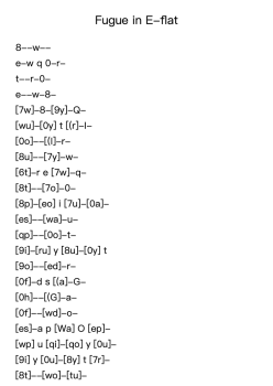 Fugue in E-flat