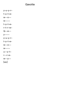 Gavotte in D major