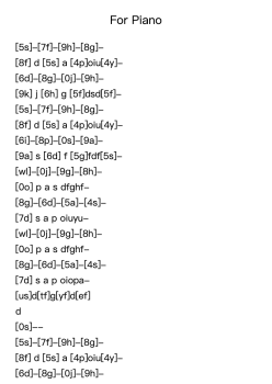 For Piano 3-25-2024