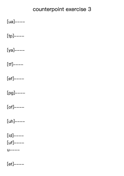 counterpoint exercise 3