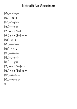 Netsujō No Spectrum