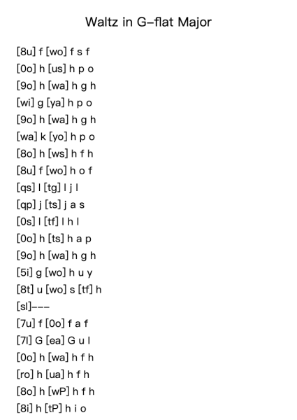 Waltz in G-flat Major