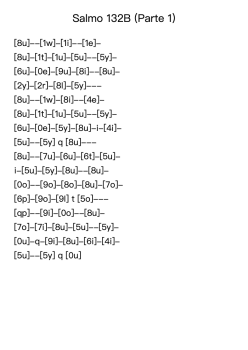 Salmo 132B (Parte 1)