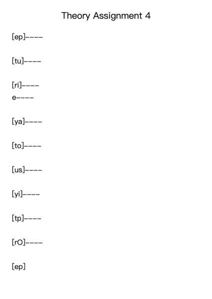 Theory Assignment 4