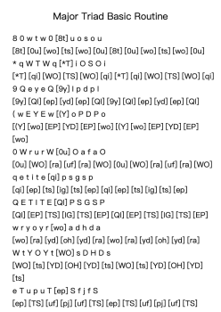 Major Triad Basic Routine (All keys)