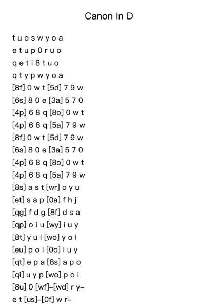 Canon in D Major