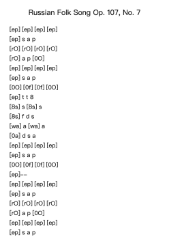 Russian Folk Song, Op. 107, No. 7