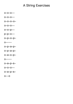 A String Exercises