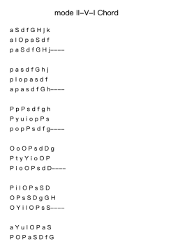 mode II-V-I Chord