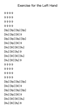 Exercise for the Left Hand