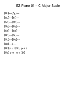 EZ Piano 01 - C Major Scale