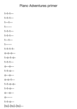 Piano Adventures Primer