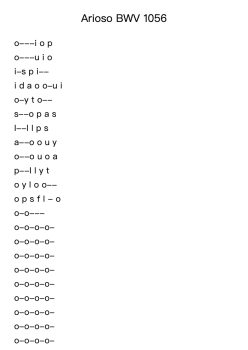 Arioso BWV 1056