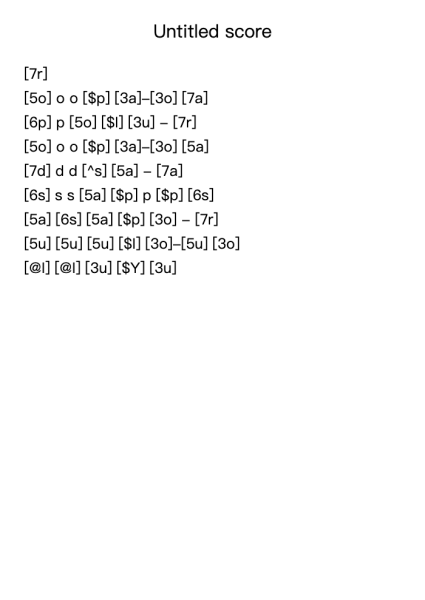 Untitled score
