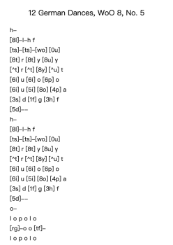 12 German Dances, WoO 8: No. 5