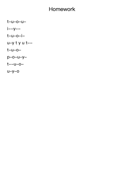 Homework