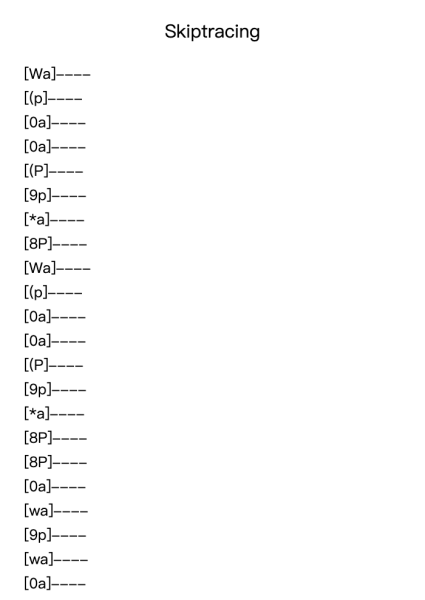 Skiptracing