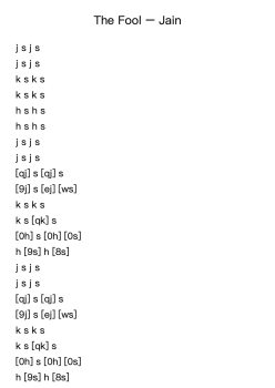 The Fool – Jain
