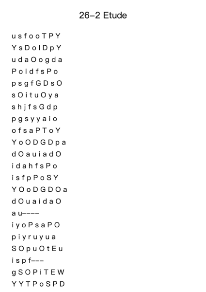 26-2 Etude