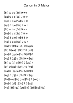 Canon in D Major