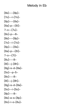 Melody in E-flat Major