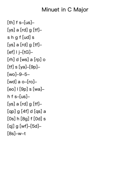 Minuet in C Major