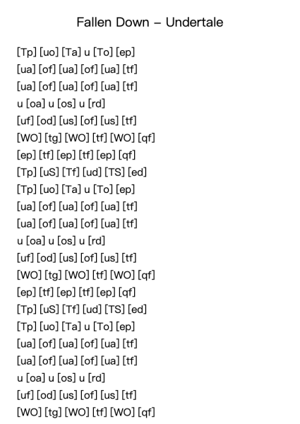 Fallen Down - Undertale