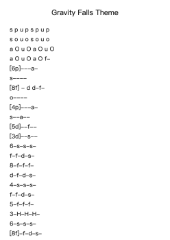 Gravity Falls Theme