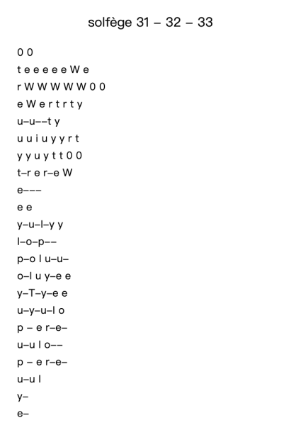 solfège 31 - 32 - 33