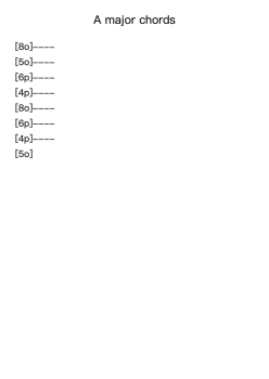 A major chords