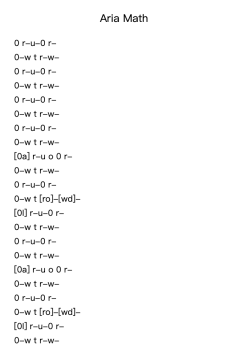 Aria Math