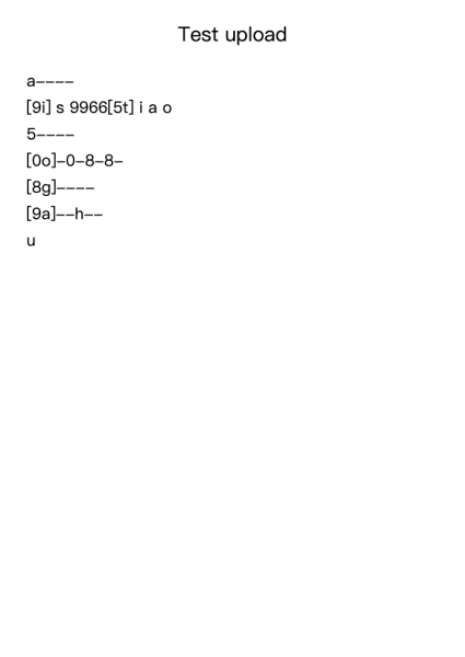 Test upload