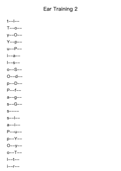 Ear Training 2