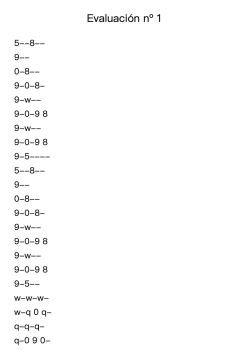 Evaluación nº 1