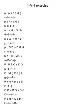 ii-V-I exercise