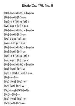 Etude Op. 176, No. 8