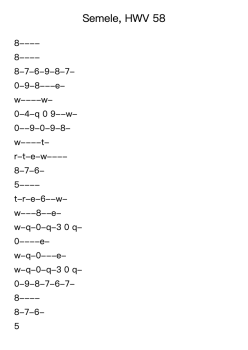 Semele, HWV 58