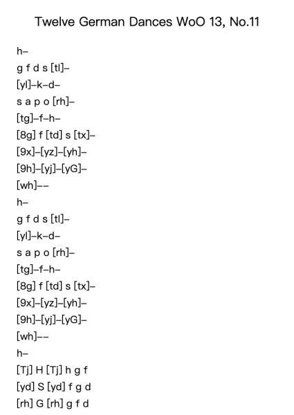 Twelve German Dances WoO 13, No. 11