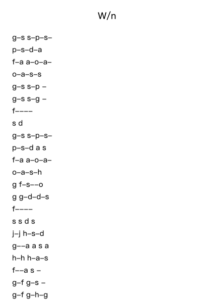 W/n