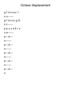Octave displacement